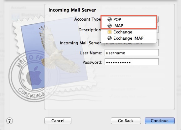 Mail - Account Type