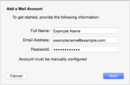 how to add email to mail on mac