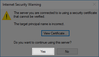 verify server certificate for gmail on mac