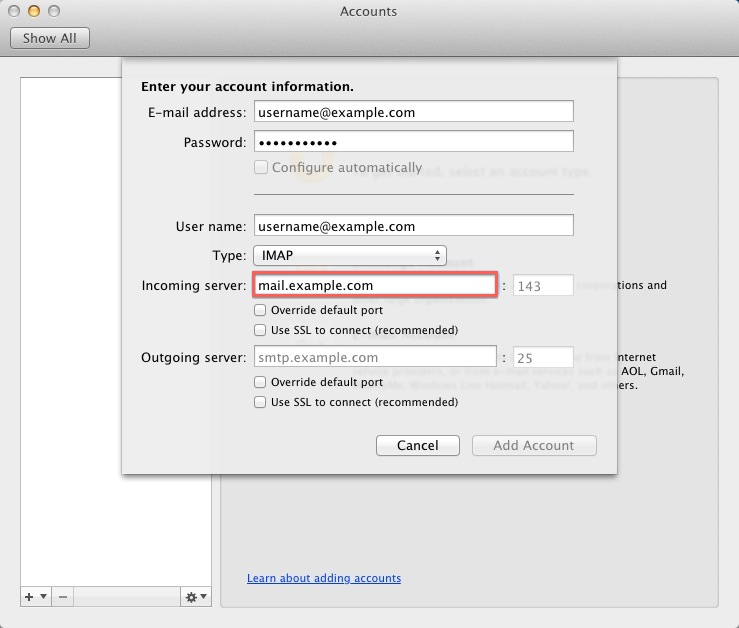 add email account to outlook on a mac