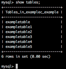 mysql show tables concat comma delimited